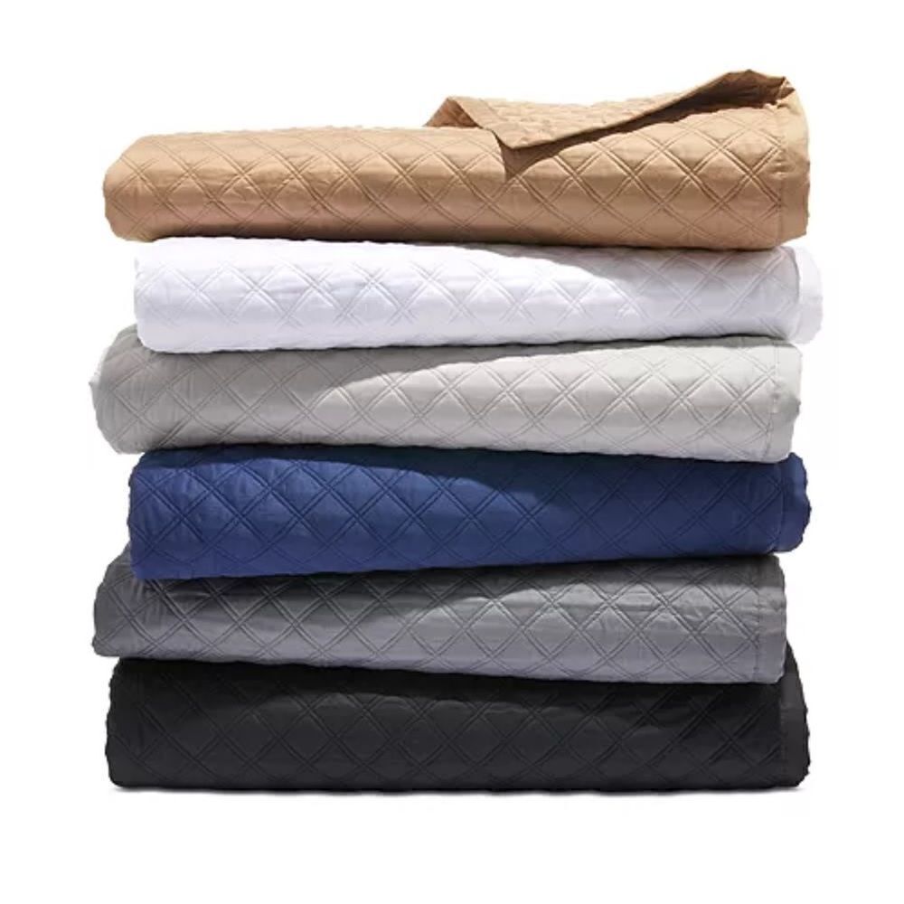 Hudson Park Collection Double Diamond Coverlet, King
